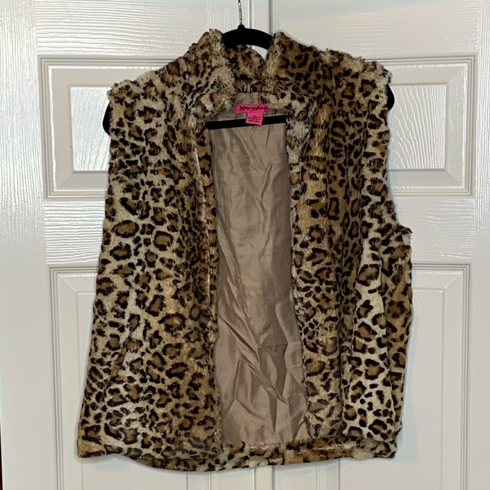 Faux Leopard Vest